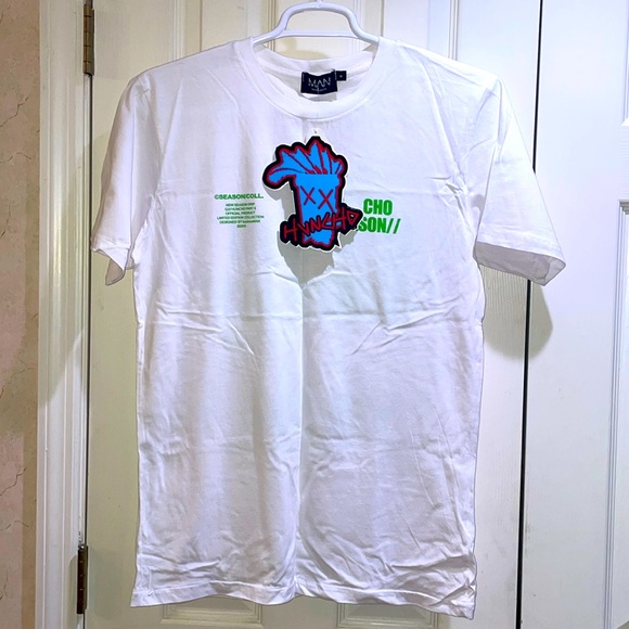 Huncho Season 2 x BoohooMan T-Shirt w/Huncho Sticker - Picture 1 of 5